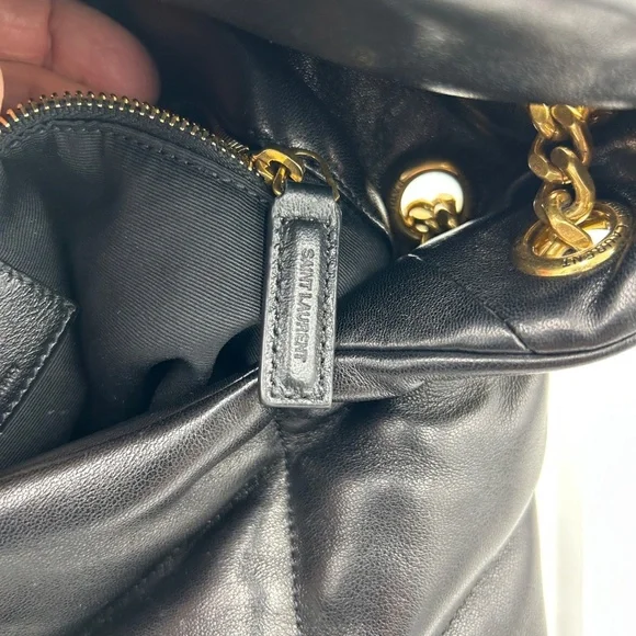 Saint Laurent Lou medium puffer shoulder bag made in Italy - Picture 15 of 16